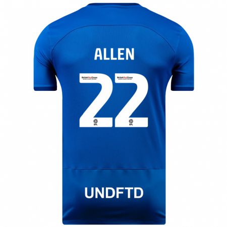 Kandiny Kinder Remi Allen #22 Blau Heimtrikot Trikot 2023/24 T-Shirt