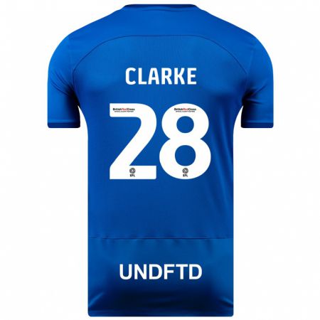 Kandiny Kinder Charlotte Clarke #28 Blau Heimtrikot Trikot 2023/24 T-Shirt