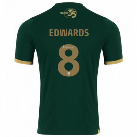 Kandiny Kinder Joe Edwards #8 Grün Heimtrikot Trikot 2023/24 T-Shirt