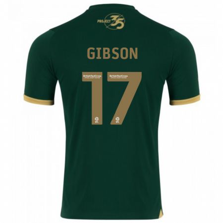 Kandiny Kinder Lewis Gibson #17 Grün Heimtrikot Trikot 2023/24 T-Shirt