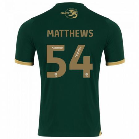 Kandiny Kinder Jack Matthews #54 Grün Heimtrikot Trikot 2023/24 T-Shirt