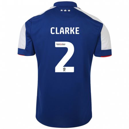 Kandiny Kinder Harry Clarke #2 Blau Heimtrikot Trikot 2023/24 T-Shirt