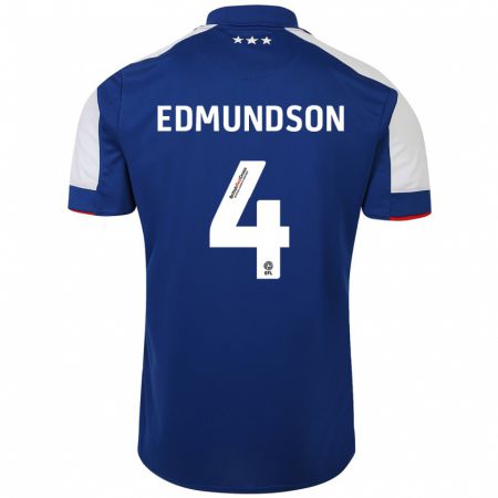 Kandiny Kinder George Edmundson #4 Blau Heimtrikot Trikot 2023/24 T-Shirt