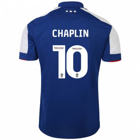 Kandiny Kinder Conor Chaplin #10 Blau Heimtrikot Trikot 2023/24 T-Shirt
