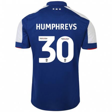 Kandiny Kinder Cameron Humphreys #30 Blau Heimtrikot Trikot 2023/24 T-Shirt