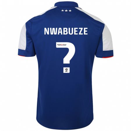 Kandiny Kinder Jesse Nwabueze #0 Blau Heimtrikot Trikot 2023/24 T-Shirt
