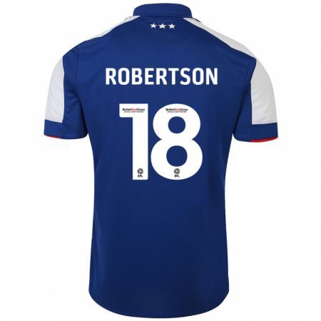 Kandiny Kinder Kyra Robertson #18 Blau Heimtrikot Trikot 2023/24 T-Shirt