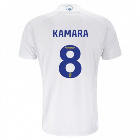 Kandiny Kinder Glen Kamara #8 Weiß Heimtrikot Trikot 2023/24 T-Shirt