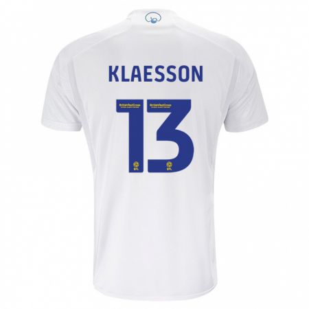 Kandiny Kinder Kristoffer Klaesson #13 Weiß Heimtrikot Trikot 2023/24 T-Shirt