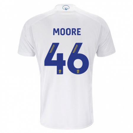 Kandiny Kinder Kris Moore #46 Weiß Heimtrikot Trikot 2023/24 T-Shirt