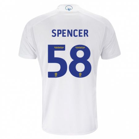 Kandiny Kinder Morten Spencer #58 Weiß Heimtrikot Trikot 2023/24 T-Shirt