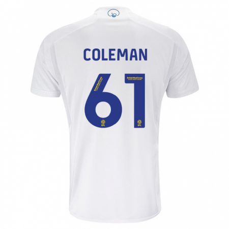Kandiny Kinder Cian Coleman #61 Weiß Heimtrikot Trikot 2023/24 T-Shirt