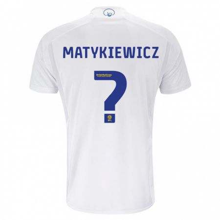 Kandiny Kinder Luke Matykiewicz #0 Weiß Heimtrikot Trikot 2023/24 T-Shirt
