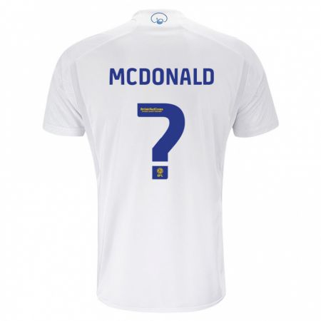 Kandiny Kinder Josh Mcdonald #0 Weiß Heimtrikot Trikot 2023/24 T-Shirt