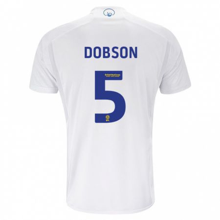Kandiny Kinder Ellie Dobson #5 Weiß Heimtrikot Trikot 2023/24 T-Shirt
