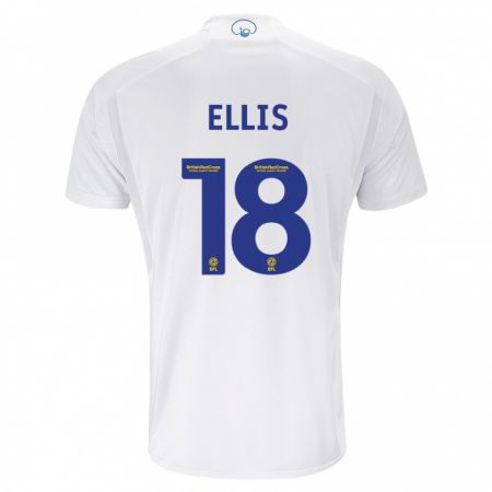 Kandiny Kinder Macy Ellis #18 Weiß Heimtrikot Trikot 2023/24 T-Shirt