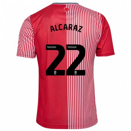 Kandiny Kinder Carlos Alcaraz #22 Rot Heimtrikot Trikot 2023/24 T-Shirt