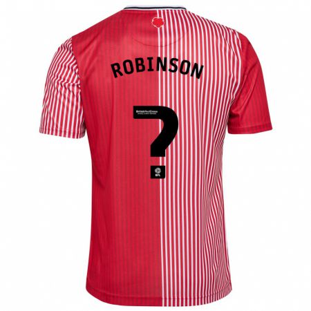 Kandiny Kinder Jay Robinson #0 Rot Heimtrikot Trikot 2023/24 T-Shirt