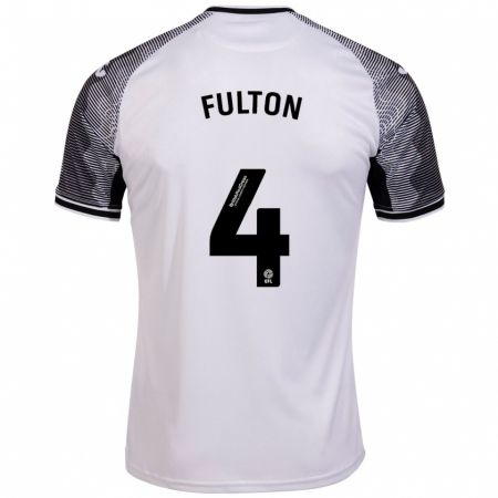Kandiny Kinder Jay Fulton #4 Weiß Heimtrikot Trikot 2023/24 T-Shirt