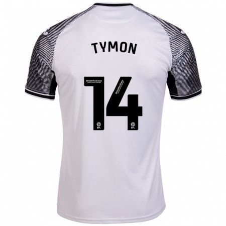 Kandiny Kinder Josh Tymon #14 Weiß Heimtrikot Trikot 2023/24 T-Shirt