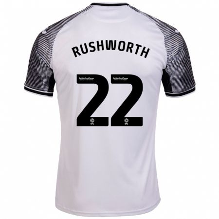 Kandiny Kinder Carl Rushworth #22 Weiß Heimtrikot Trikot 2023/24 T-Shirt