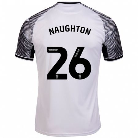 Kandiny Kinder Kyle Naughton #26 Weiß Heimtrikot Trikot 2023/24 T-Shirt
