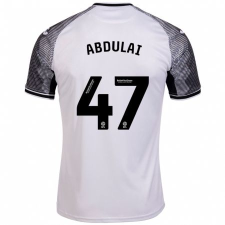 Kandiny Kinder Azeem Abdulai #47 Weiß Heimtrikot Trikot 2023/24 T-Shirt