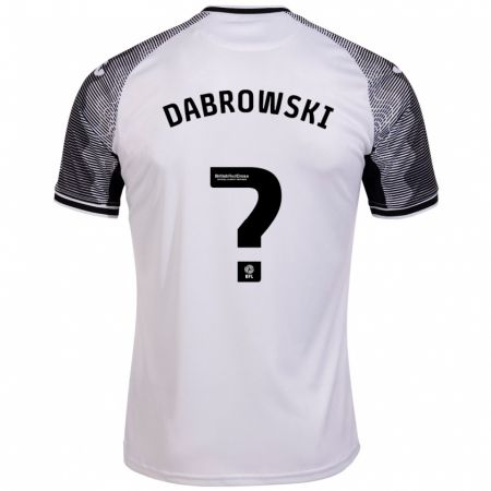 Kandiny Kinder Sebastian Dabrowski #0 Weiß Heimtrikot Trikot 2023/24 T-Shirt