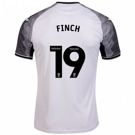 Kandiny Kinder Lucy Finch #19 Weiß Heimtrikot Trikot 2023/24 T-Shirt
