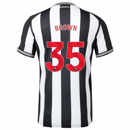 Kandiny Kinder Will Brown #35 Schwarz-Weiss Heimtrikot Trikot 2023/24 T-Shirt