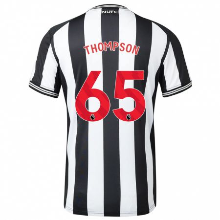 Kandiny Kinder Ciaran Thompson #65 Schwarz-Weiss Heimtrikot Trikot 2023/24 T-Shirt
