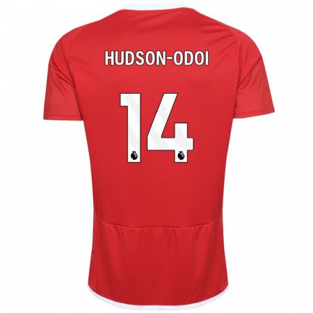 Kandiny Kinder Callum Hudson-Odoi #14 Rot Heimtrikot Trikot 2023/24 T-Shirt