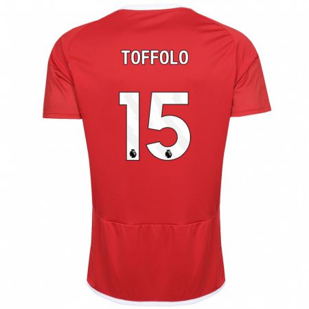 Kandiny Kinder Harry Toffolo #15 Rot Heimtrikot Trikot 2023/24 T-Shirt