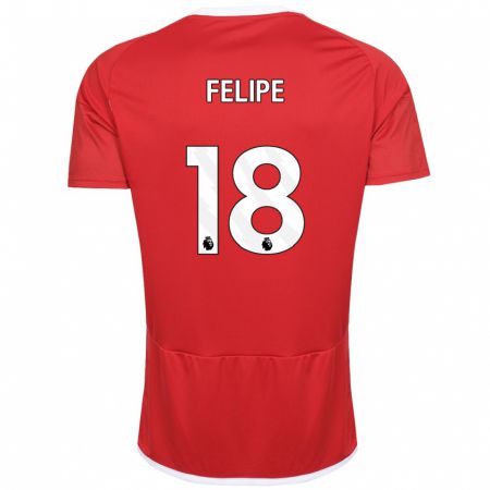 Kandiny Kinder Felipe #18 Rot Heimtrikot Trikot 2023/24 T-Shirt