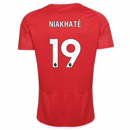 Kandiny Kinder Moussa Niakhaté #19 Rot Heimtrikot Trikot 2023/24 T-Shirt