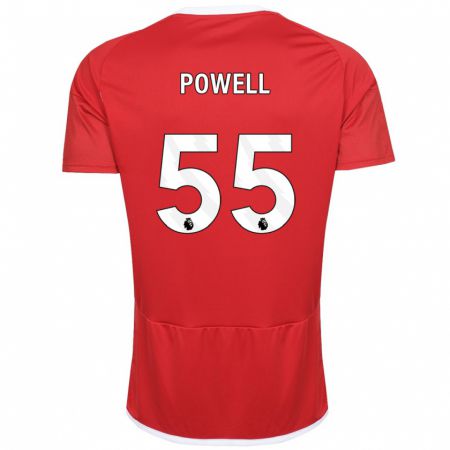Kandiny Kinder Josh Powell #55 Rot Heimtrikot Trikot 2023/24 T-Shirt