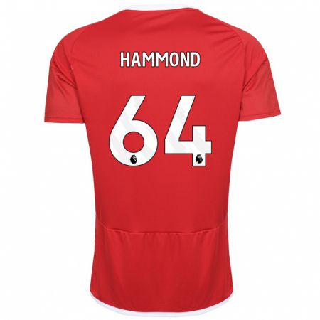 Kandiny Kinder Ben Hammond #64 Rot Heimtrikot Trikot 2023/24 T-Shirt