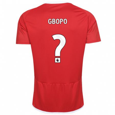 Kandiny Kinder Tony Gbopo #0 Rot Heimtrikot Trikot 2023/24 T-Shirt