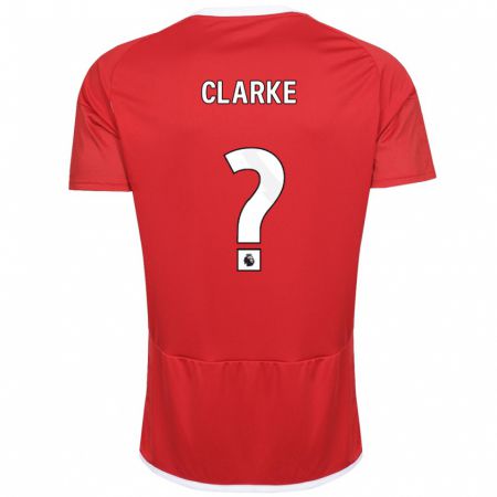 Kandiny Kinder Kristian Clarke #0 Rot Heimtrikot Trikot 2023/24 T-Shirt