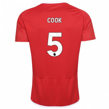 Kandiny Kinder Olivia Cook #5 Rot Heimtrikot Trikot 2023/24 T-Shirt