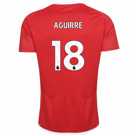 Kandiny Kinder Aja Aguirre #18 Rot Heimtrikot Trikot 2023/24 T-Shirt