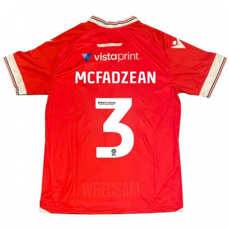 Kandiny Kinder Callum Mcfadzean #3 Rot Heimtrikot Trikot 2023/24 T-Shirt