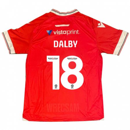 Kandiny Kinder Sam Dalby #18 Rot Heimtrikot Trikot 2023/24 T-Shirt