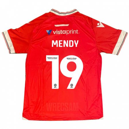 Kandiny Kinder Jacob Mendy #19 Rot Heimtrikot Trikot 2023/24 T-Shirt