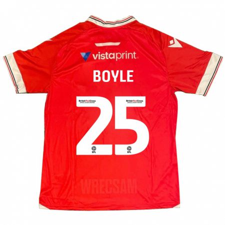 Kandiny Kinder Will Boyle #25 Rot Heimtrikot Trikot 2023/24 T-Shirt