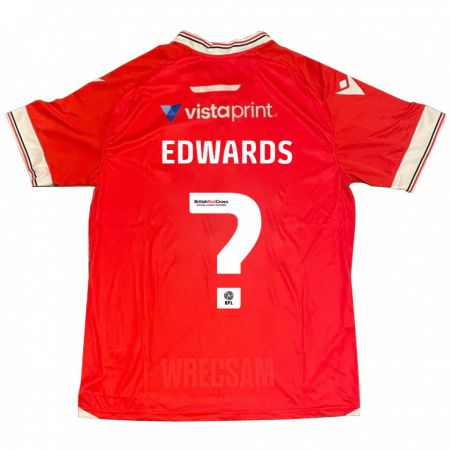 Kandiny Kinder Callum Edwards #0 Rot Heimtrikot Trikot 2023/24 T-Shirt