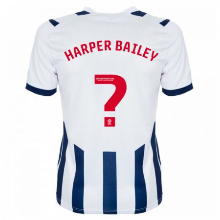 Kandiny Kinder Aaron Harper-Bailey #0 Weiß Heimtrikot Trikot 2023/24 T-Shirt