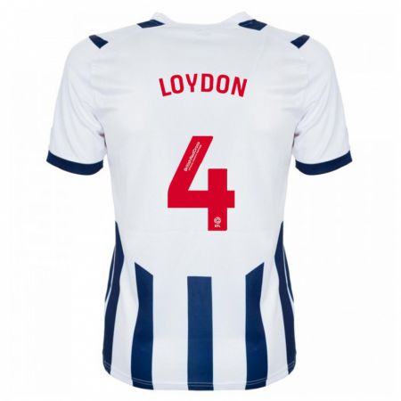 Kandiny Kinder Abi Loydon #4 Weiß Heimtrikot Trikot 2023/24 T-Shirt