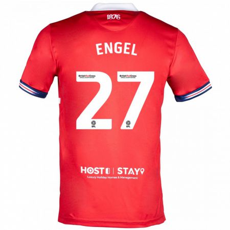 Kandiny Kinder Lukas Engel #27 Rot Heimtrikot Trikot 2023/24 T-Shirt