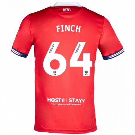 Kandiny Kinder Sonny Finch #64 Rot Heimtrikot Trikot 2023/24 T-Shirt